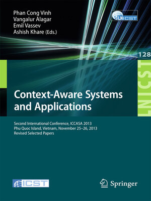 cover image of Context-Aware Systems and Applications